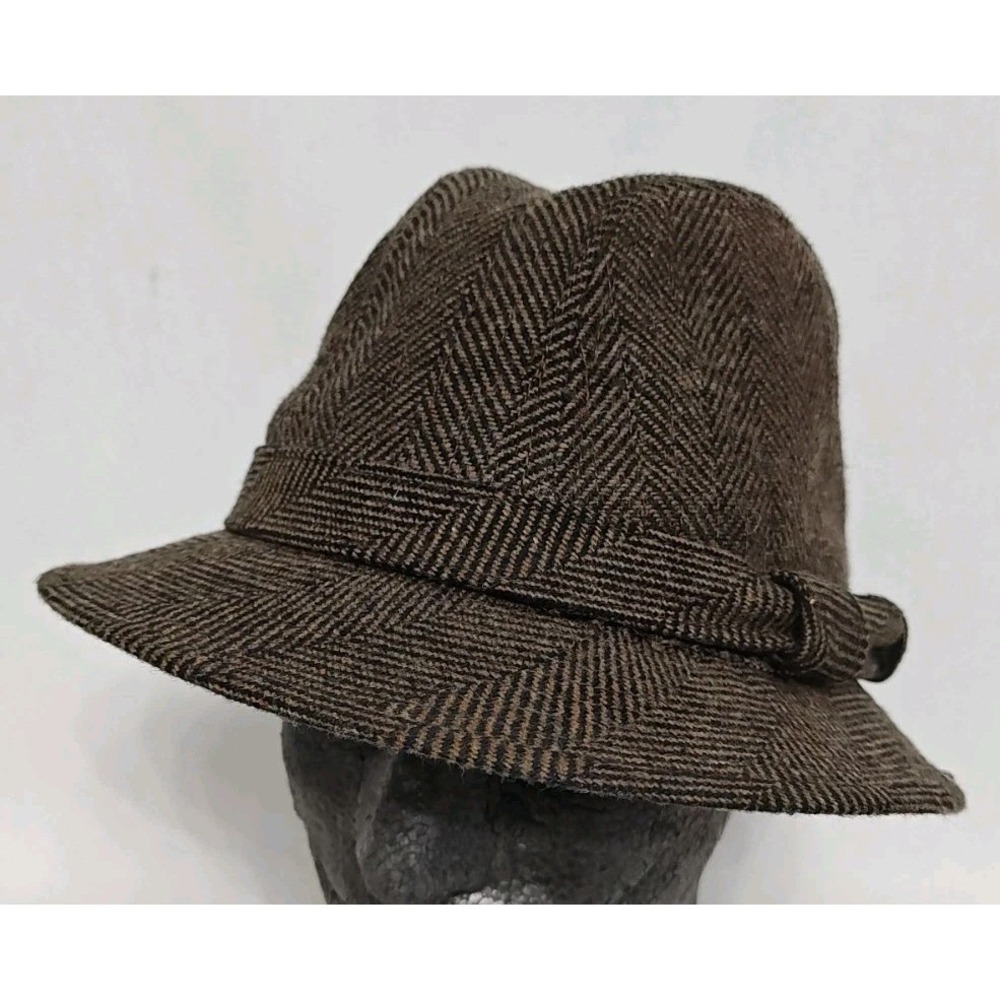 Dorfman Pacific Fedora Wool Blend Hat‎ Cap Size Large Vintage Men's stylish